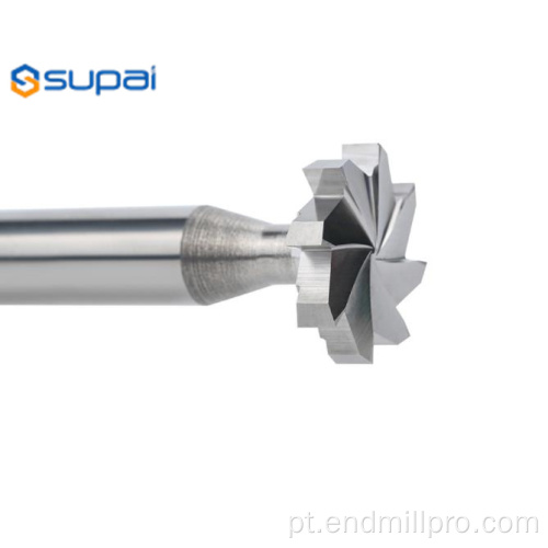 Fresa CNC de Metal Duro Sólido 6 Flutes Fresa de topo com ranhura em T